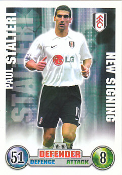 Paul Stalteri Fulham 2007/08 Topps Match Attax Update #32